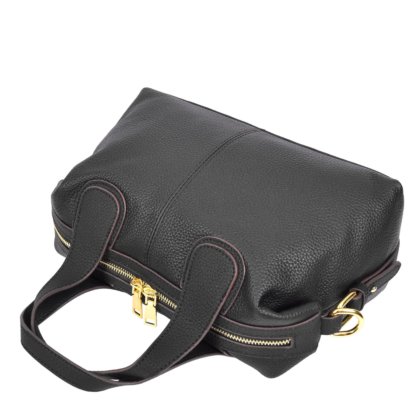 Women's Real Leather Handbag Small Cross Body Shoulder Bag Dahlia Black ( Min Order From 10/Pcs )