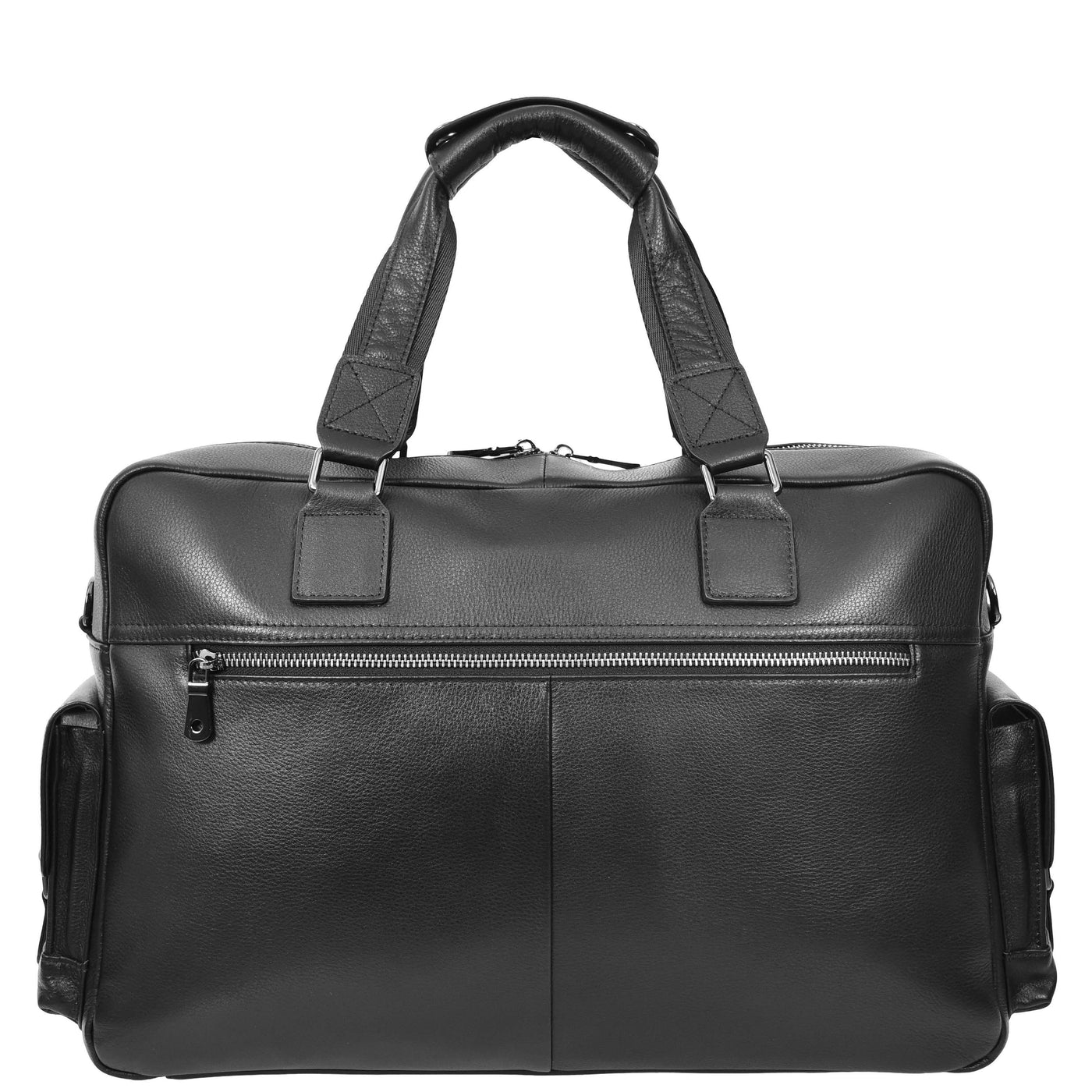 Leather Holdall Mid Size Weekend Bag Kensington Black (Min Order From 10Pcs)