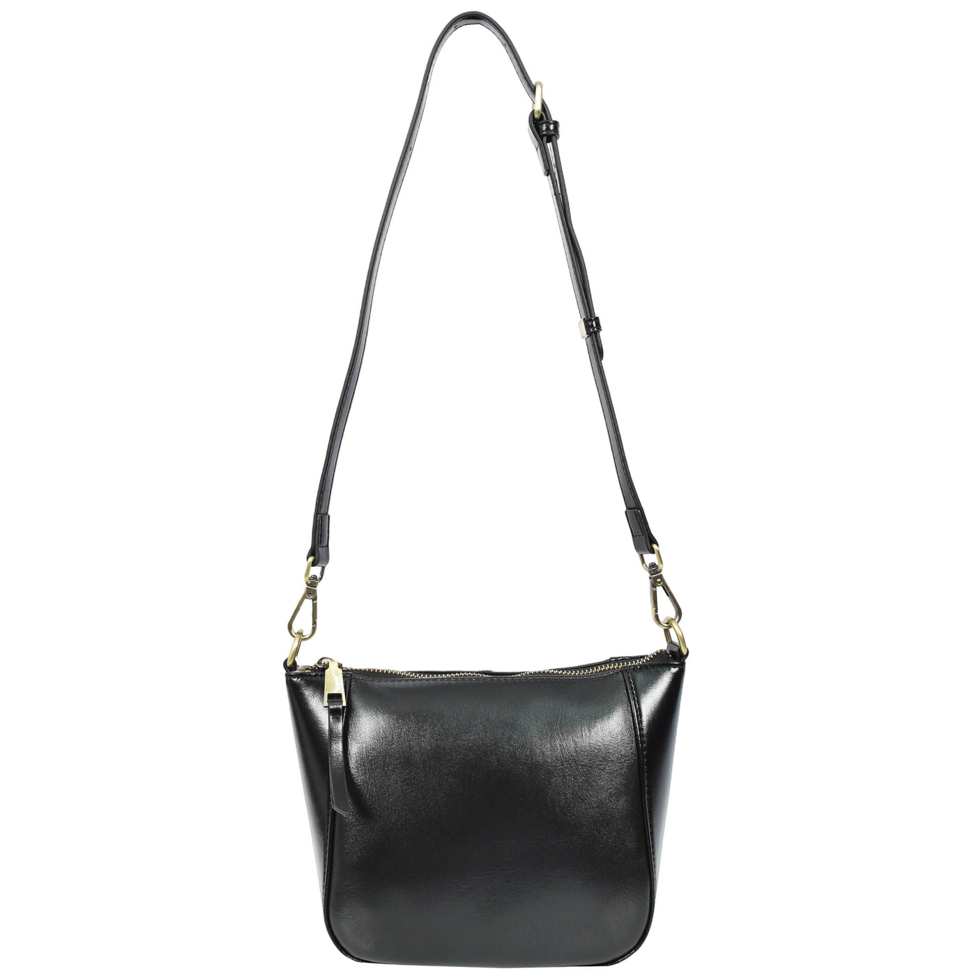 Women's Real Leather Cross Body Bag Small Size Sling Pouch Catherine Black (Min Order From 10Pcs)