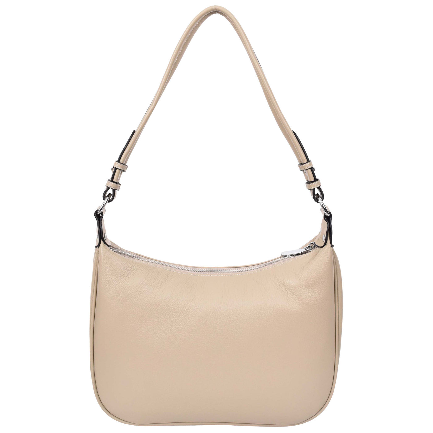 Women's Leather Hobo Style Shoulder Bag Daphne Taupe ( Min Order From 10/Pcs )
