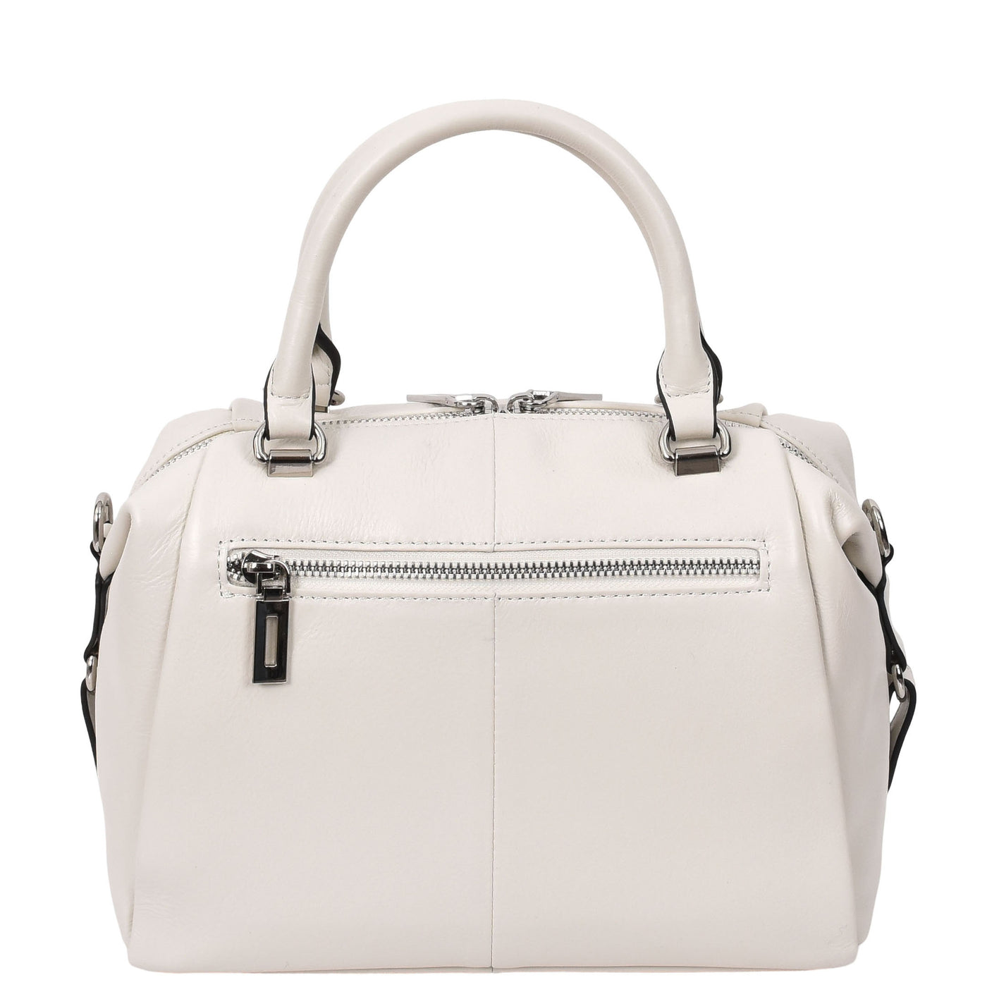 Women's Leather Small Barrel Shape Handbag Luna Gray ( Min Order From 10/Pcs )