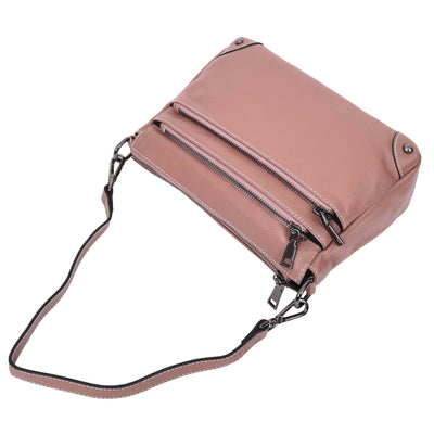 Women's Leather 2-in-1 Cross Body Shoulder Bag Olivia Rose ( Min Order From 10/Pcs )