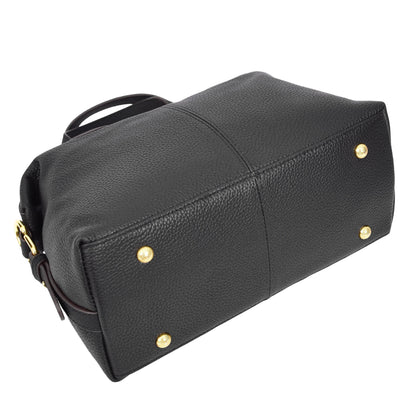 Women's Real Leather Handbag Small Cross Body Shoulder Bag Dahlia Black ( Min Order From 10/Pcs )