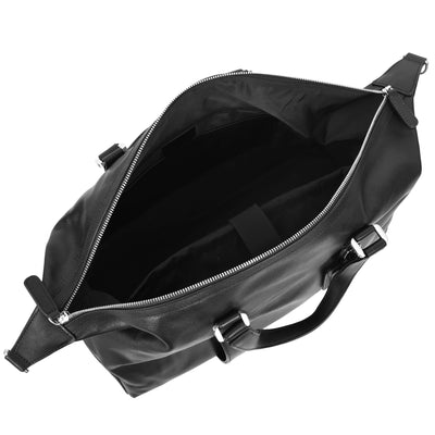 Real Leather Holdall Large Size Travel Weekend Organiser Bag Tunis Black (Min Order From 10Pcs)