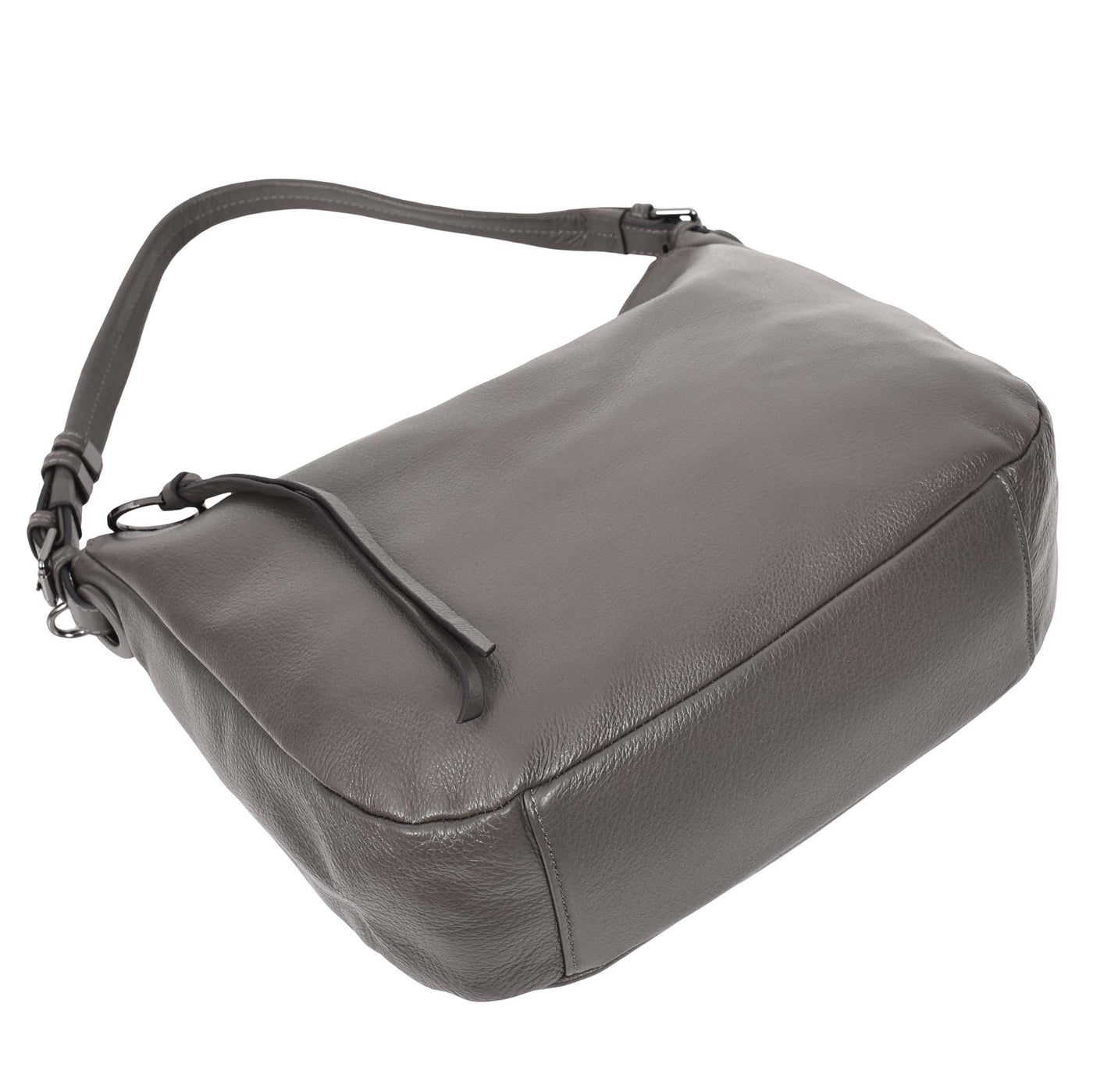 Women's Real Leather Hobo Style Handbag Diana Grey ( Min Order From 10/Pcs )