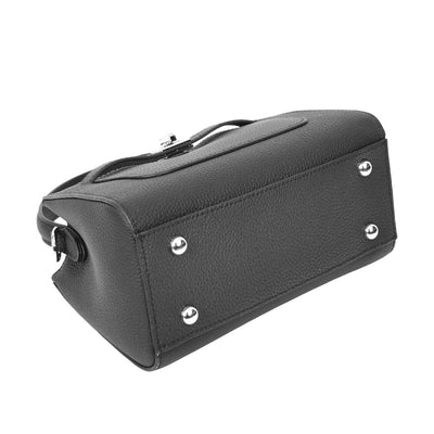 Women's Leather Top Handle Small Bag Lydia Black ( Min Order From 10/Pcs )