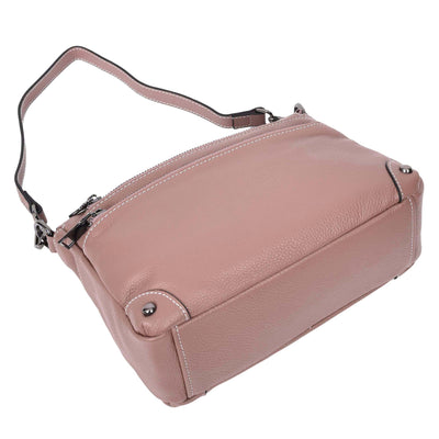 Women's Leather 2-in-1 Cross Body Shoulder Bag Olivia Rose ( Min Order From 10/Pcs )