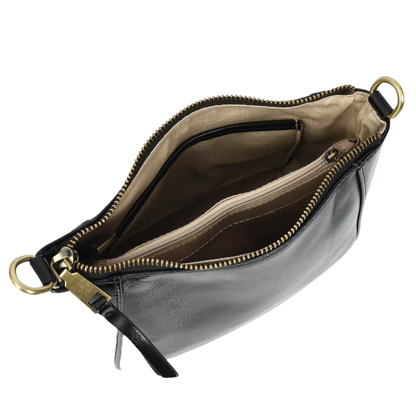 Women's Real Leather Cross Body Bag Small Size Sling Pouch Catherine Black (Min Order From 10Pcs)