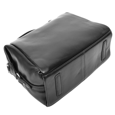 Women's Leather Small Barrel Shape Handbag Luna Black ( Min Order From 10/Pcs )