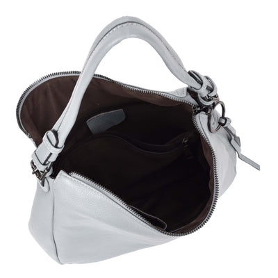 Women's Real Leather Hobo Style Handbag Diana Blue ( Min Order From 10/Pcs )
