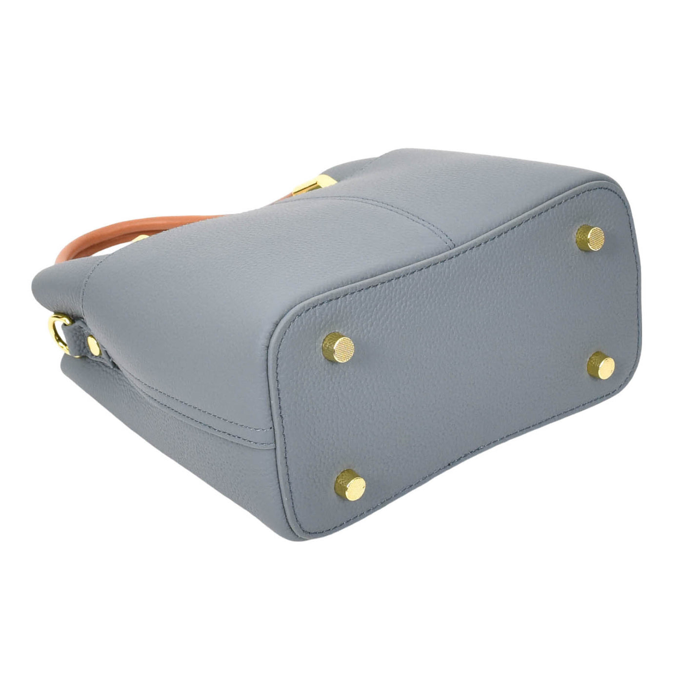 Women's Leather Top Handle Bag Ella Sky Blue ( Min Order From 10/Pcs )