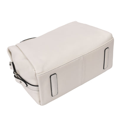 Women's Leather Small Barrel Shape Handbag Luna Gray ( Min Order From 10/Pcs )