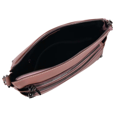 Women's Leather 2-in-1 Cross Body Shoulder Bag Olivia Rose ( Min Order From 10/Pcs )