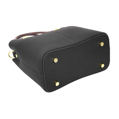 Women's Leather Top Handle Bag Ella Black (Min Order From 10Pcs)
