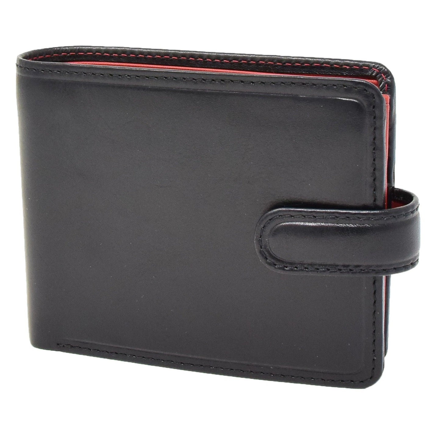 Mens Premium Leather Two Tone Wallet Hobart Black ( Min Order From 20/Pcs }