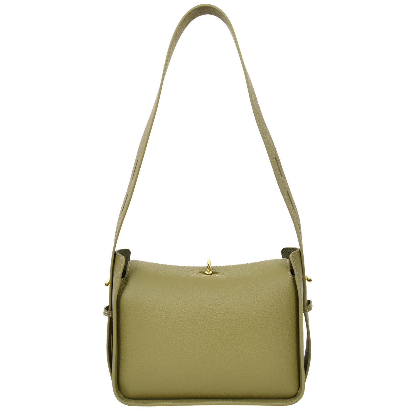 Women's Real Leather Classic Shoulder Bag Penelope OLIVE ( Min Order From 10/Pcs )