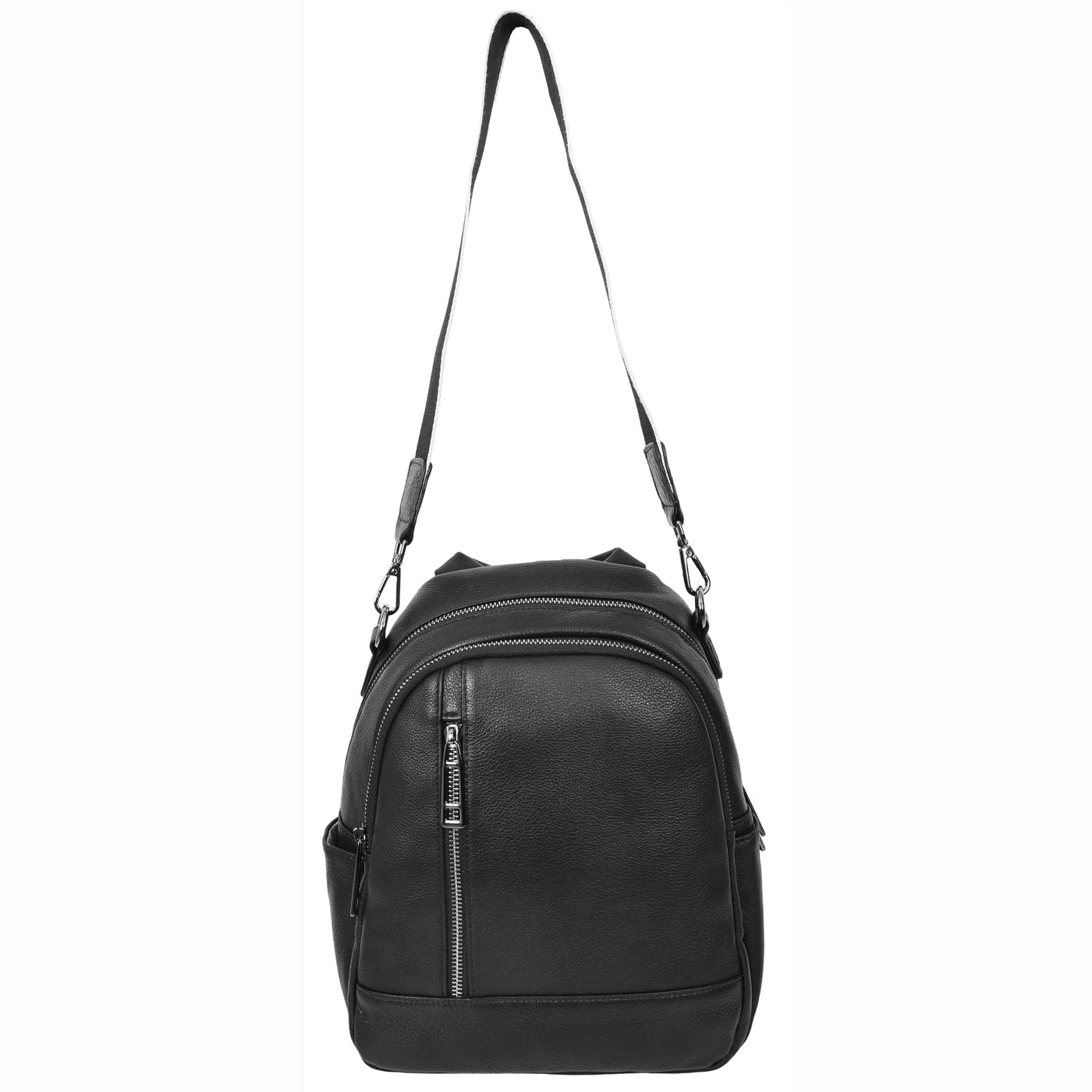 Women's Real Leather Casual Backpack Victoria Black ( Min Order From 10/Pcs )