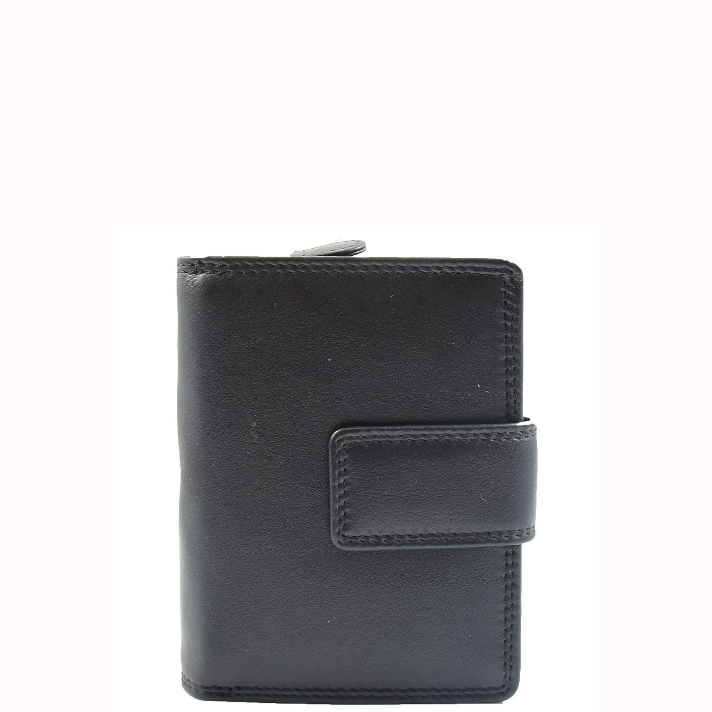 Women's Purse Real Soft Premium Leather Bi Fold HOL1132 Black  (Min Order From 20Pcs)