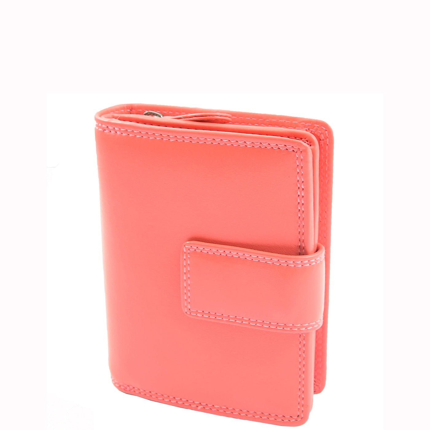 Women's Purse Real Soft Premium Leather Bi Fold HOL1132 ROSE  (Min Order From 20Pcs)