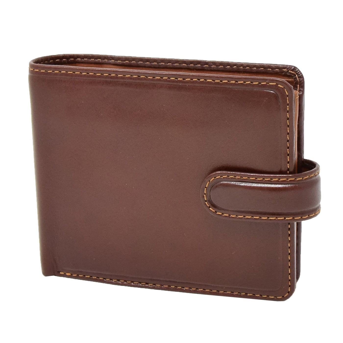 Mens Premium Leather Two Tone Wallet Hobart Tan  ( Min Order From 20/Pcs )