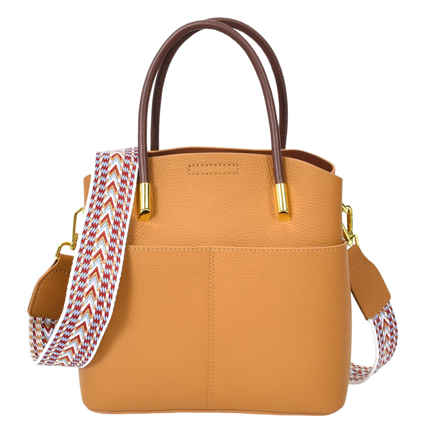 Women's Leather Top Handle Bag Ella Tan (Min Order From 10Pcs)