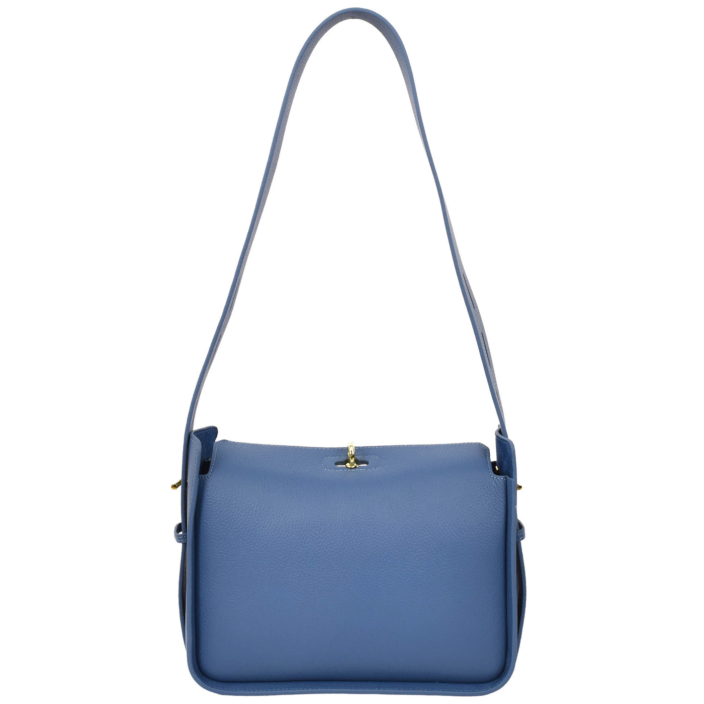 Women's Real Leather Classic Shoulder Bag Penelope Blue ( Min Order From 10/Pcs )