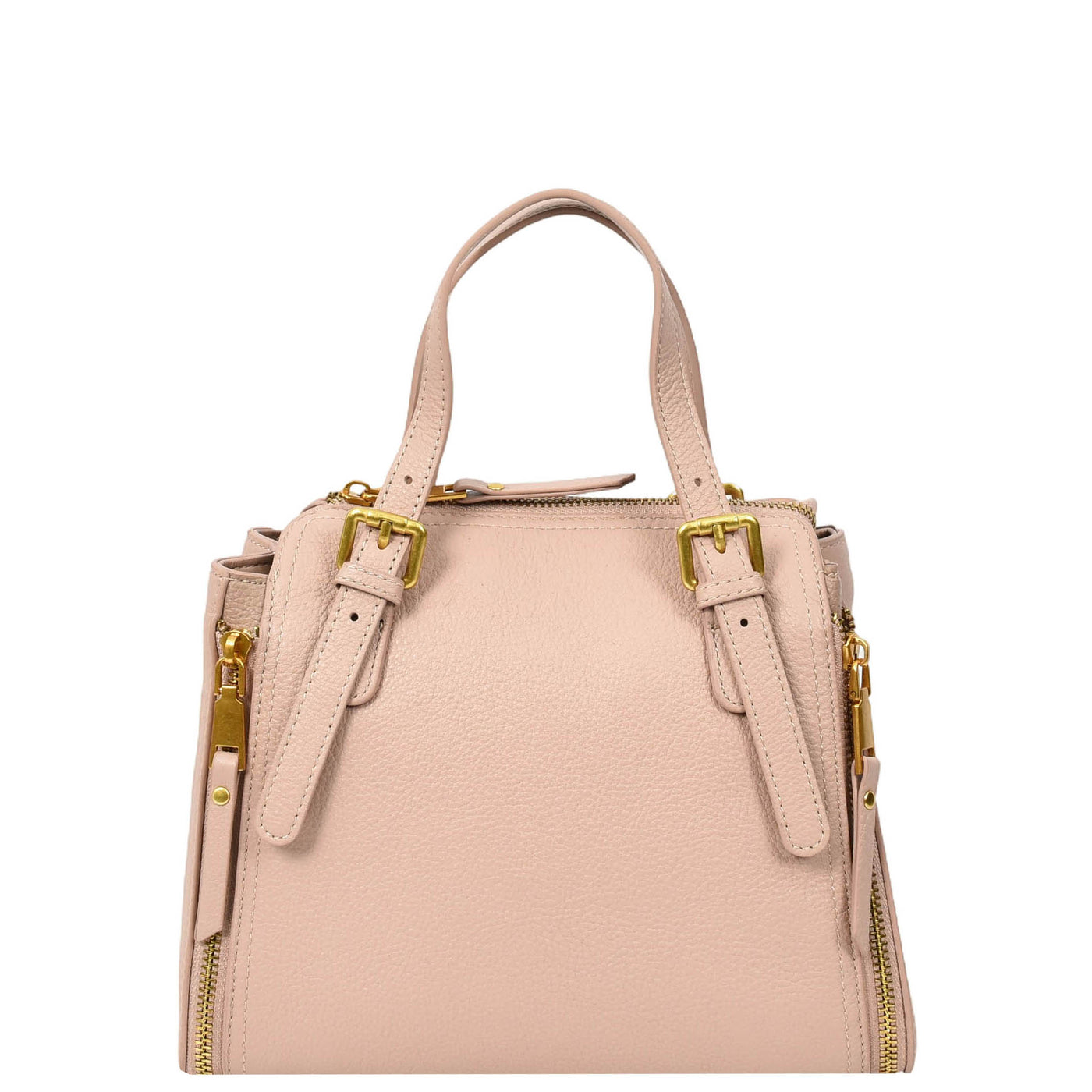 Womens Real Leather Handbag Small Size Top-Handle Style Juniper Pink (Min Order From 10Pcs)