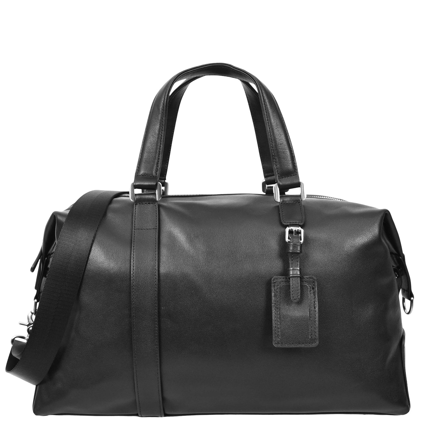 Real Leather Holdall Large Size Travel Weekend Organiser Bag Tunis Black (Min Order From 10Pcs)