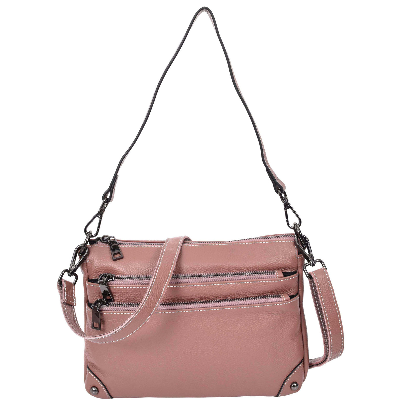 Women's Leather 2-in-1 Cross Body Shoulder Bag Olivia Rose ( Min Order From 10/Pcs )