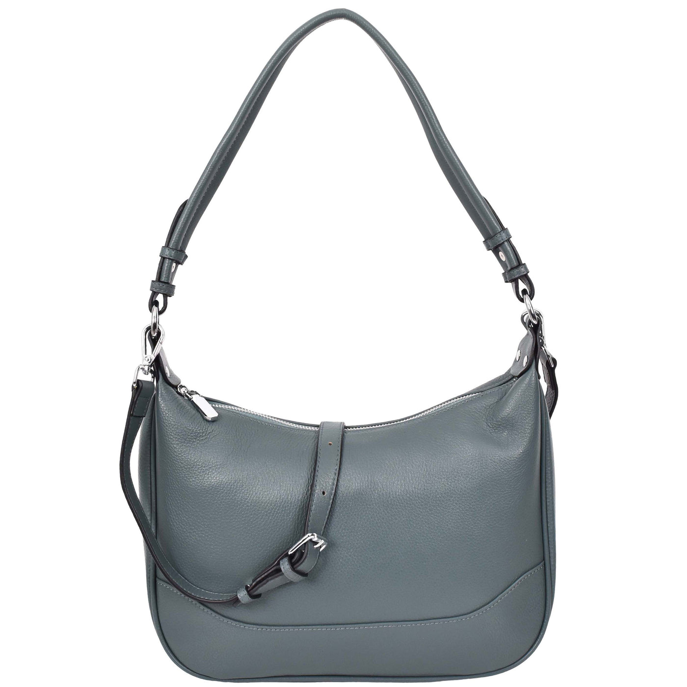 Women's Leather Hobo Style Shoulder Bag Daphne Teal  ( Min Order From 10/Pcs )