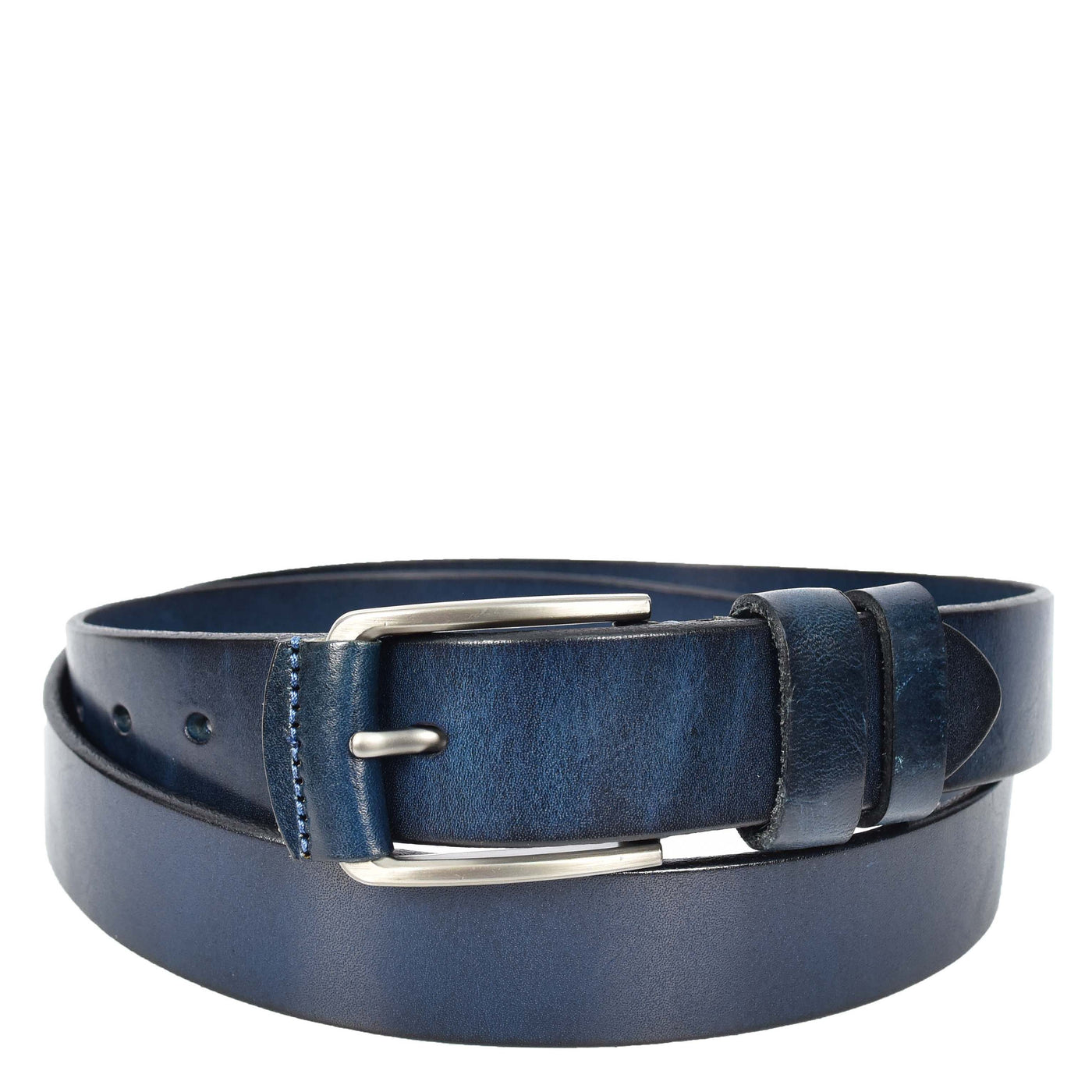 Mens Real Leather Handmade Casual Style Every Day Adjustable Daily Wear Belt Taraz Navy ( Min Order From 10/Pcs )