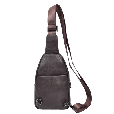 Real Leather Cross Body Chest Bag Phoenix Rusty Brown (Min Order From 10Pcs)