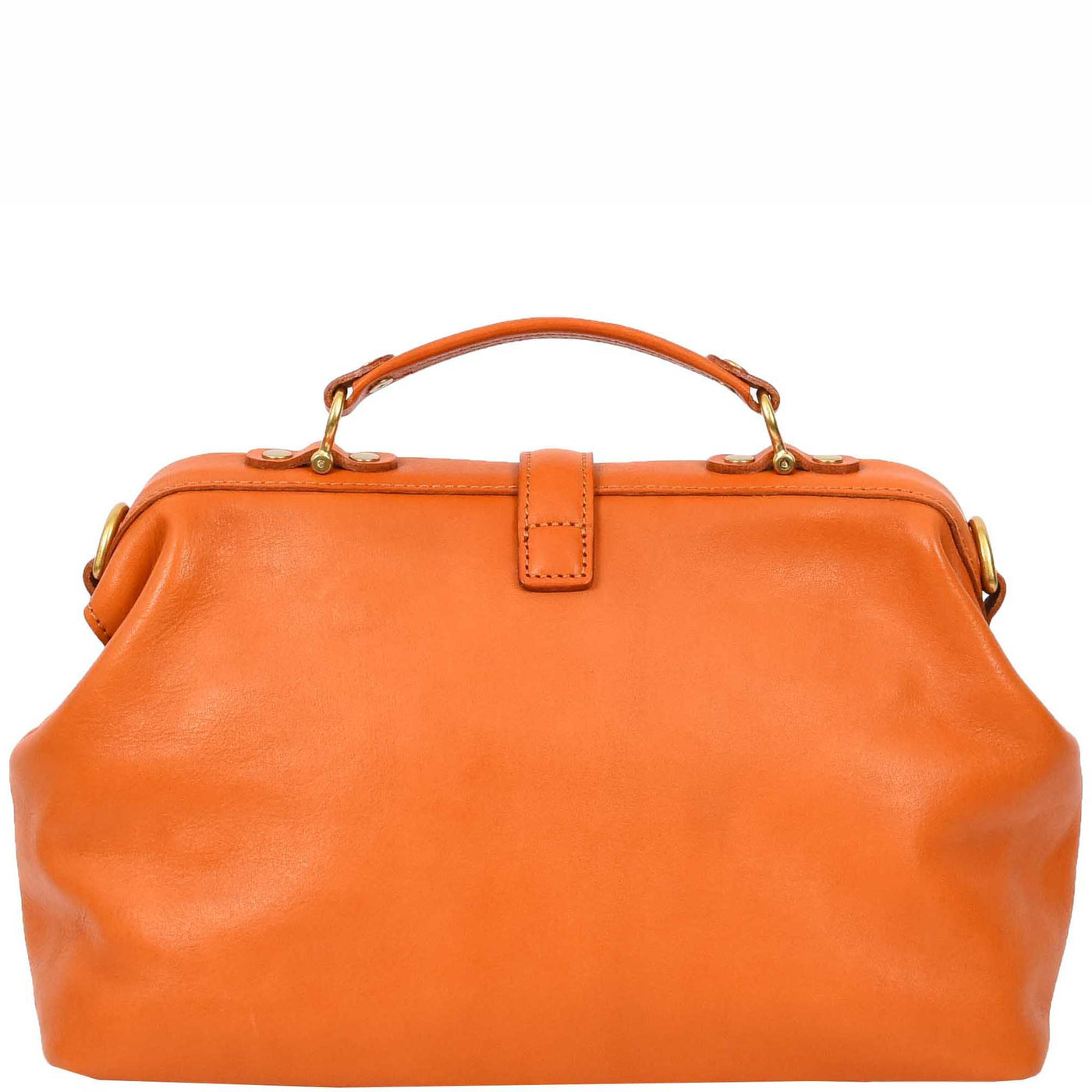 Women's Real Leather Bag Doctor Handbag HOL848 Tan (Min Order From 10/Pcs)