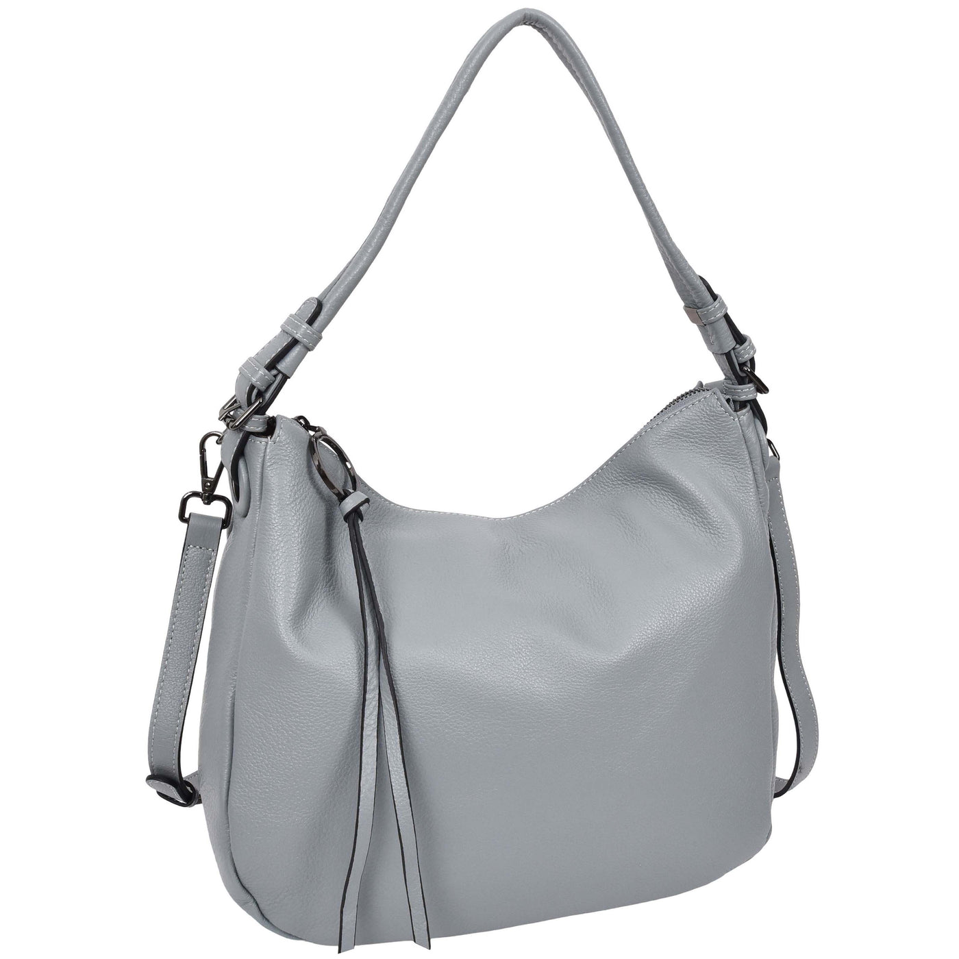Women's Real Leather Hobo Style Handbag Diana Blue ( Min Order From 10/Pcs )