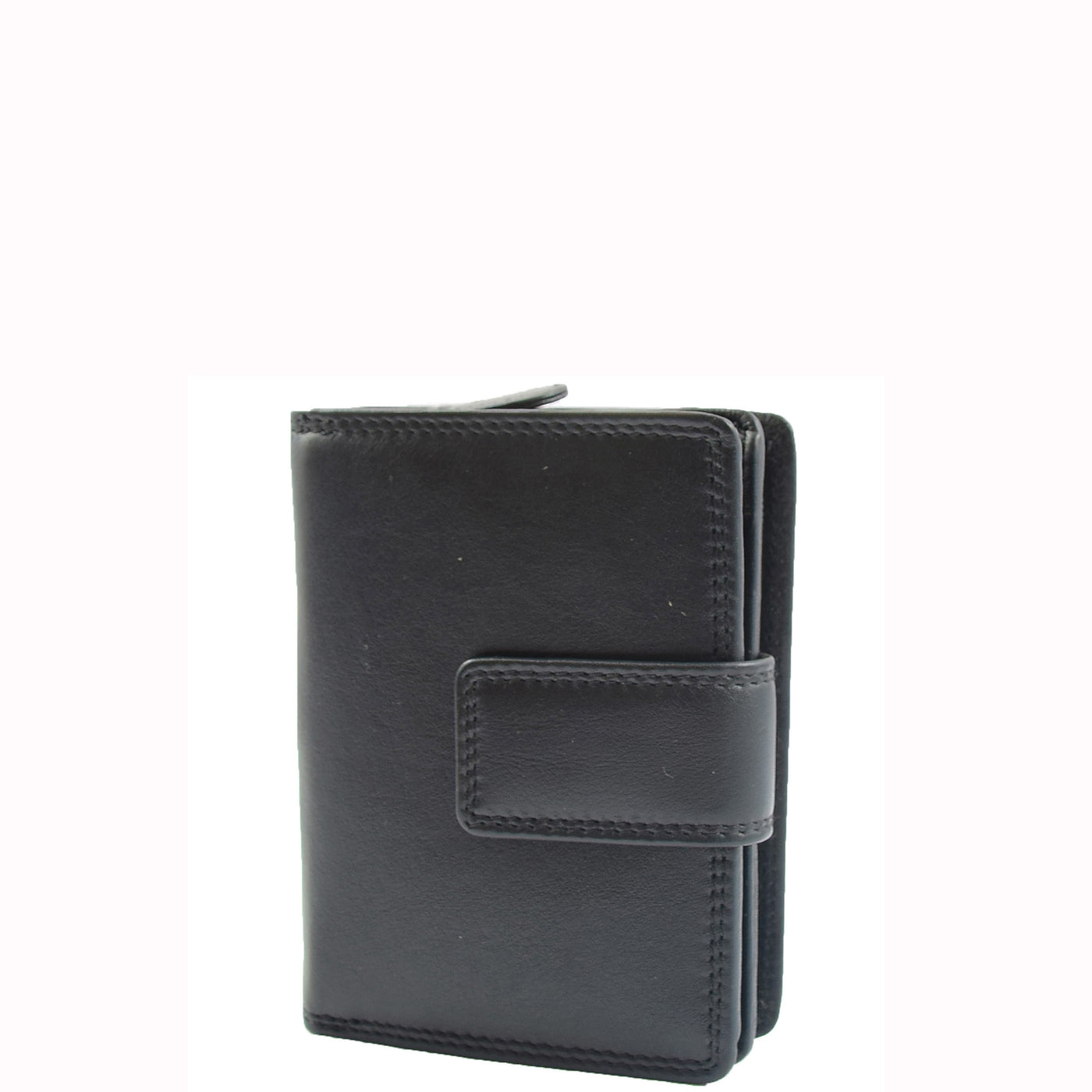 Women's Purse Real Soft Premium Leather Bi Fold HOL1132 Black  (Min Order From 20Pcs)