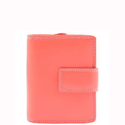 Women's Purse Real Soft Premium Leather Bi Fold HOL1132 ROSE  (Min Order From 20Pcs)