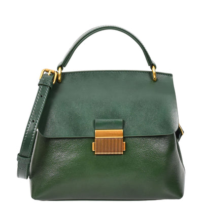 Womens Real Leather Small Handbag Gabriella Green (Min Order From 10Pcs)