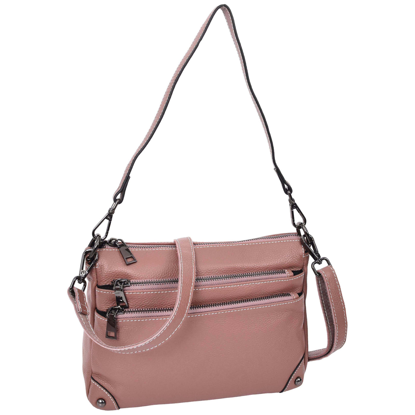 Women's Leather 2-in-1 Cross Body Shoulder Bag Olivia Rose ( Min Order From 10/Pcs )