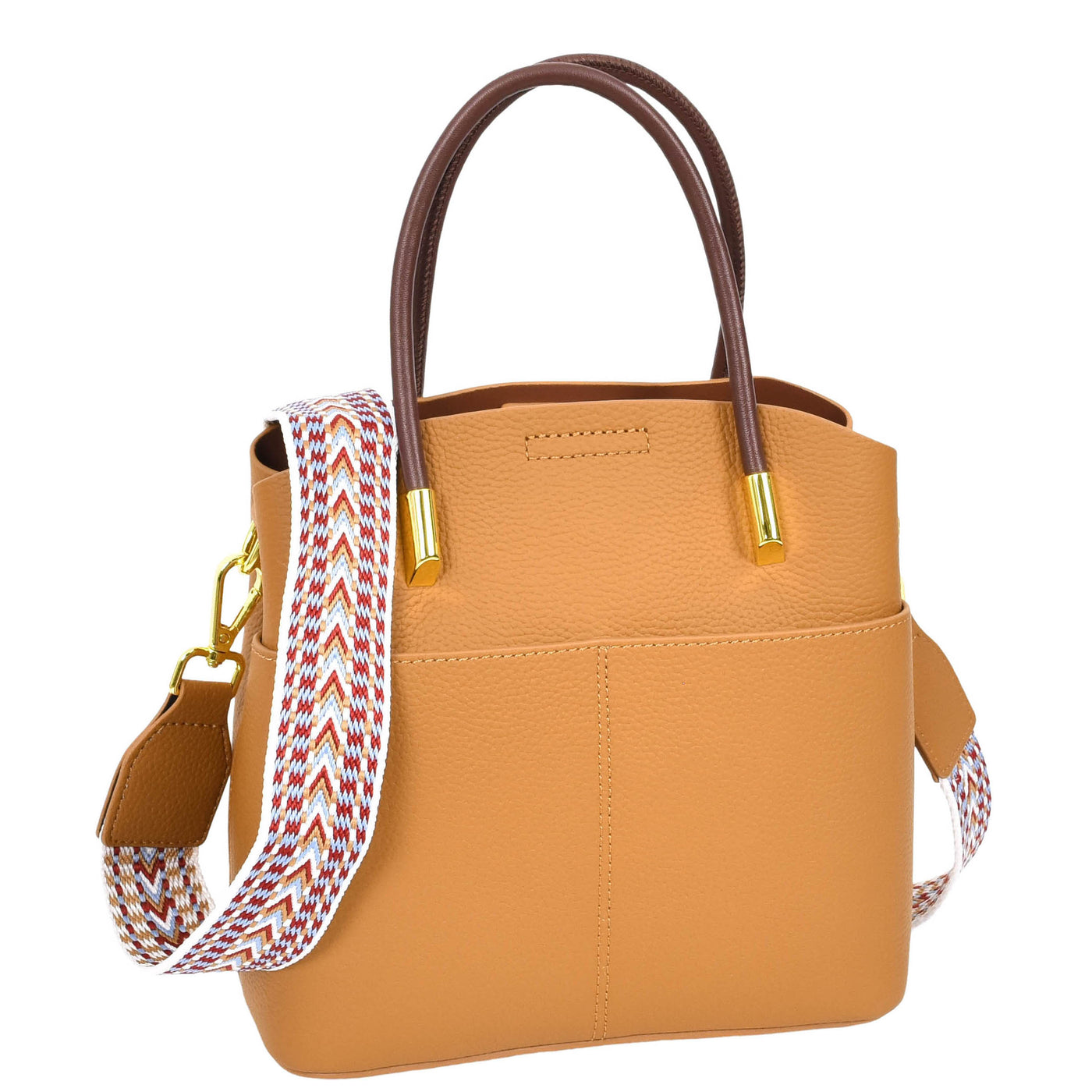 Women's Leather Top Handle Bag Ella Tan (Min Order From 10Pcs)