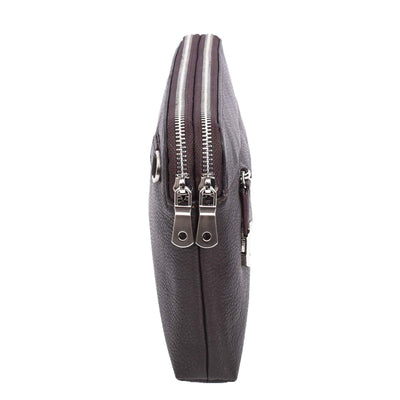 Real Leather Pouch Wrist Bag Stirling Brown ( Min Order From 10/Pcs