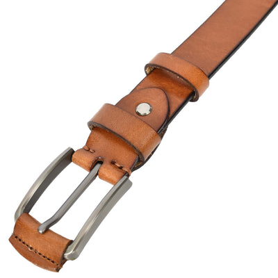 Mens Real Leather Handmade Casual Style Every Day Adjustable Daily Wear Belt Taraz Tan ( Min Order From 10/Pcs )