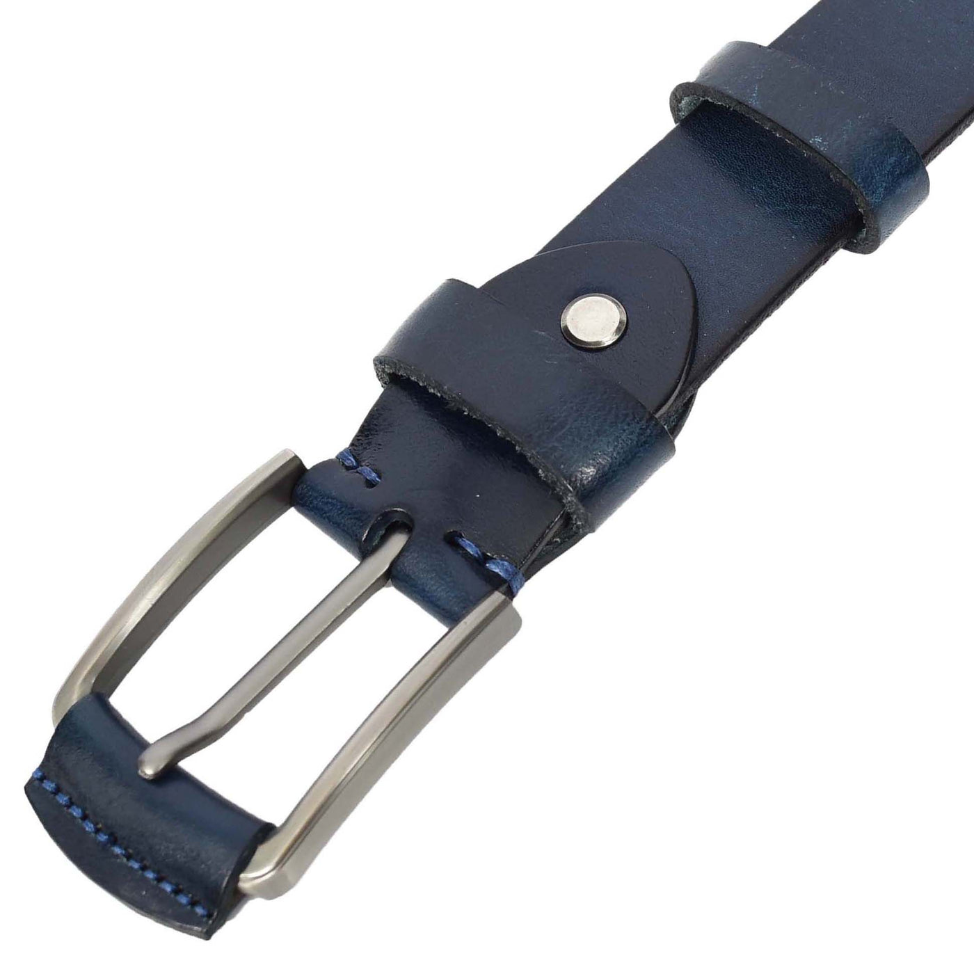 Mens Real Leather Handmade Casual Style Every Day Adjustable Daily Wear Belt Taraz Navy ( Min Order From 10/Pcs )
