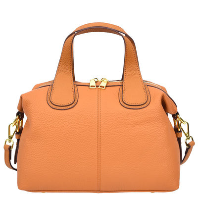 Women's Real Leather Handbag Small Cross Body Shoulder Bag Dahlia Tan ( Min Order From 10/Pcs )