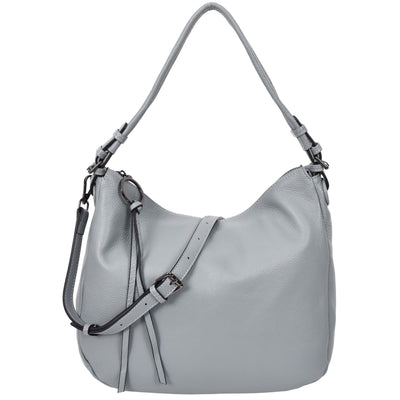Women's Real Leather Hobo Style Handbag Diana Blue ( Min Order From 10/Pcs )