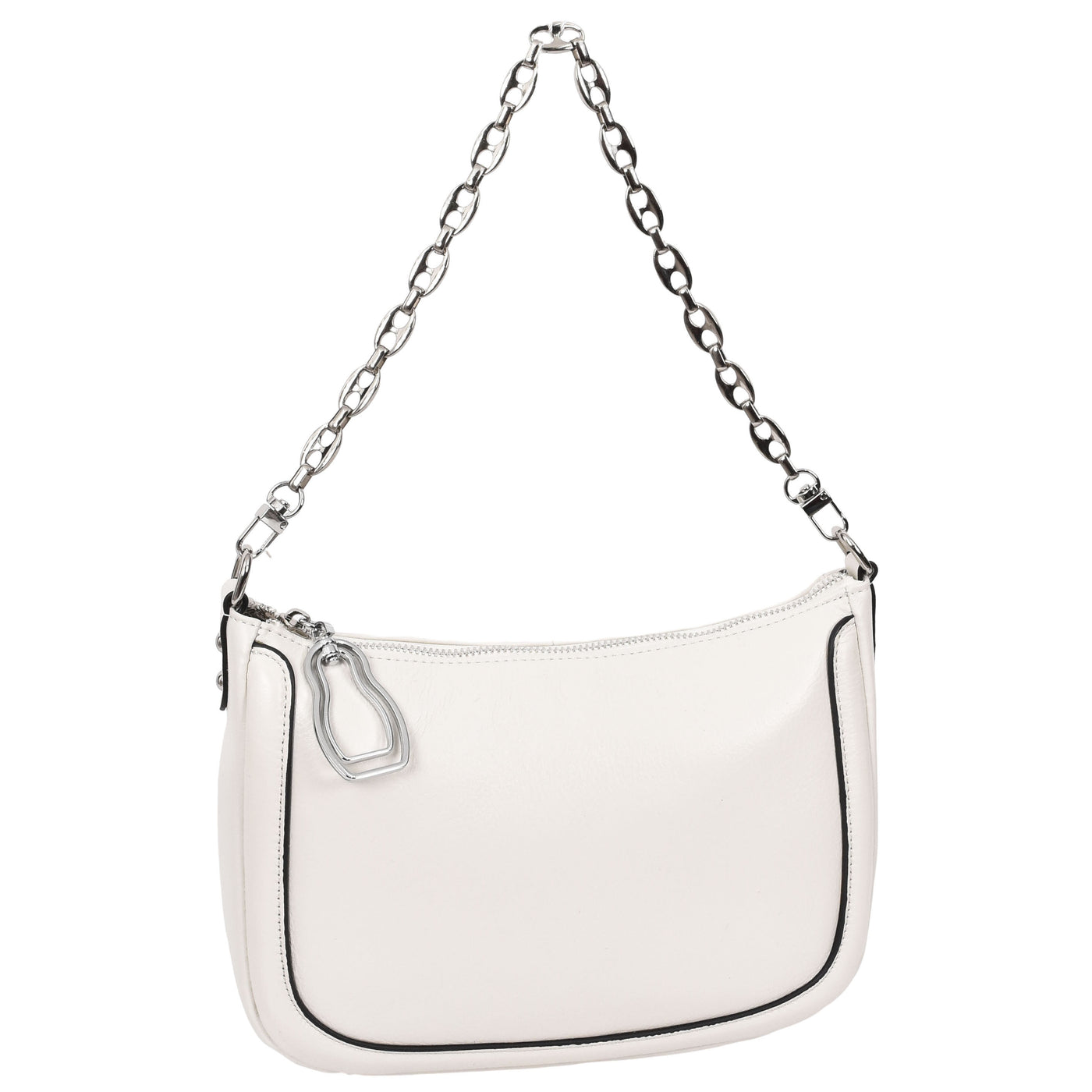 Women's Leather 2-in-1 Cross Body Handbag Aurora White ( Min Order From 10/Pcs )