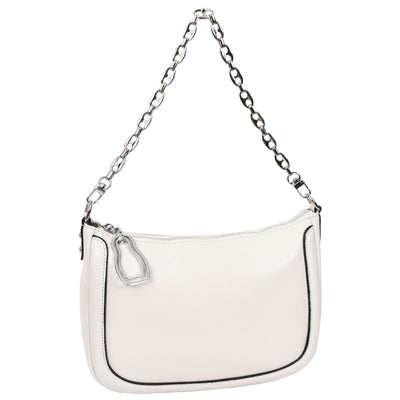 Women's Leather 2-in-1 Cross Body Handbag Aurora White ( Min Order From 10/Pcs )