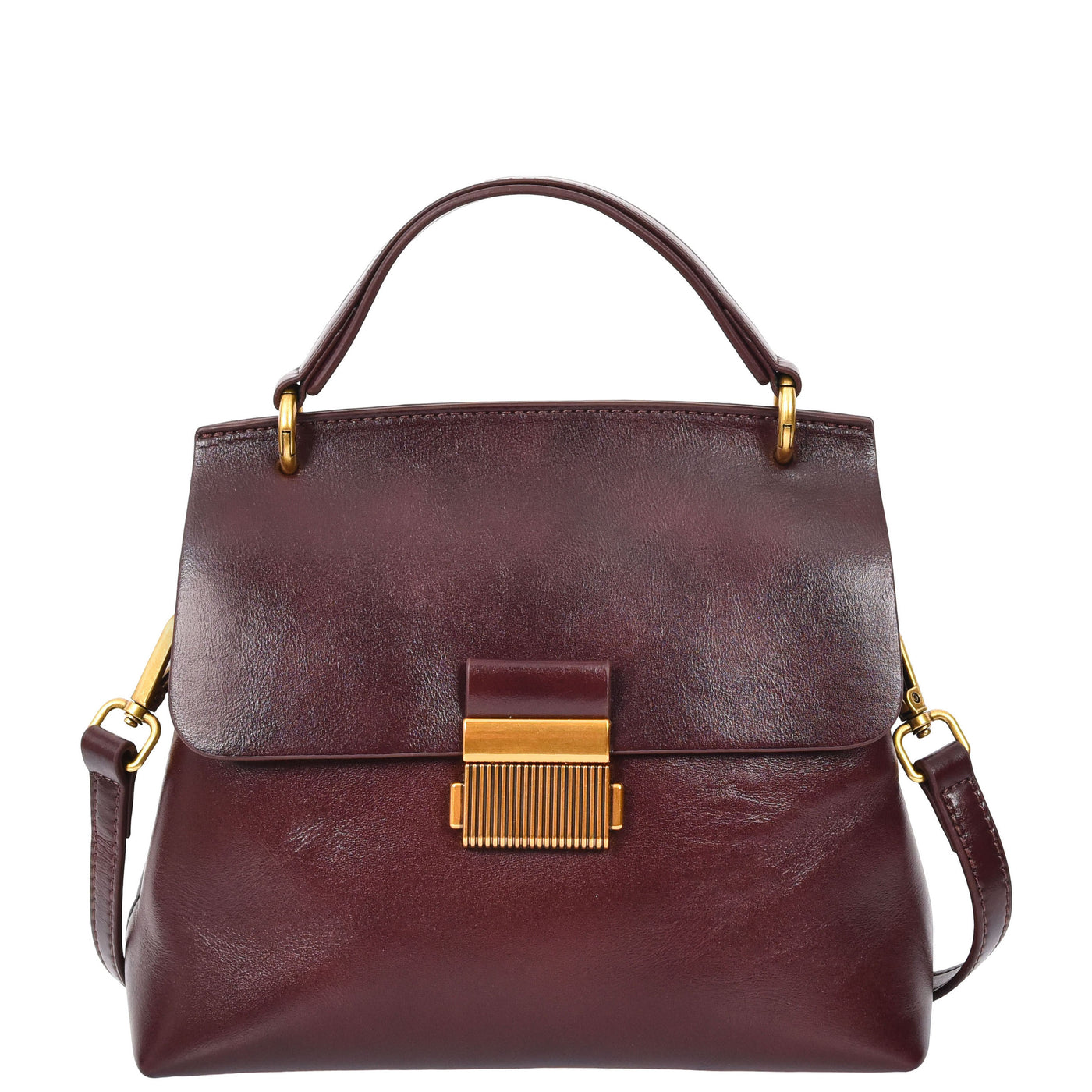 Womens Real Leather Small Handbag Gabriella Brown (Min Order From 10Pcs)
