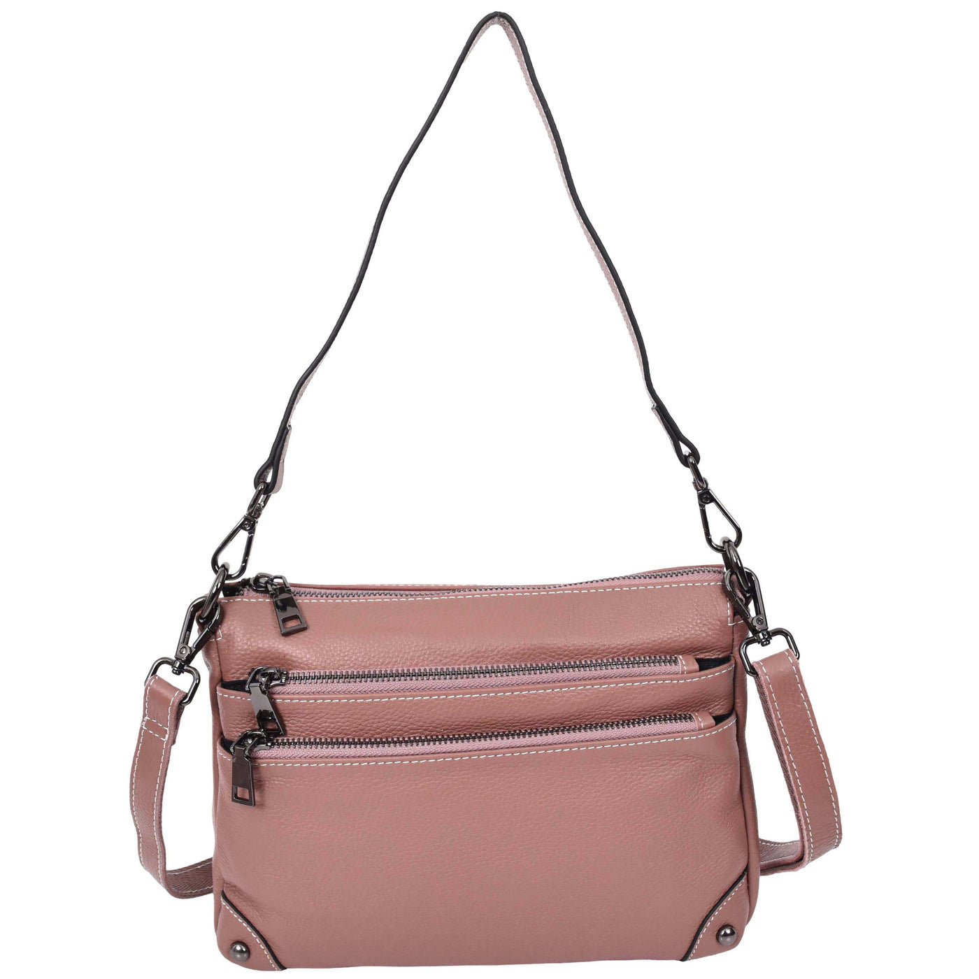 Women's Leather 2-in-1 Cross Body Shoulder Bag Olivia Rose ( Min Order From 10/Pcs )