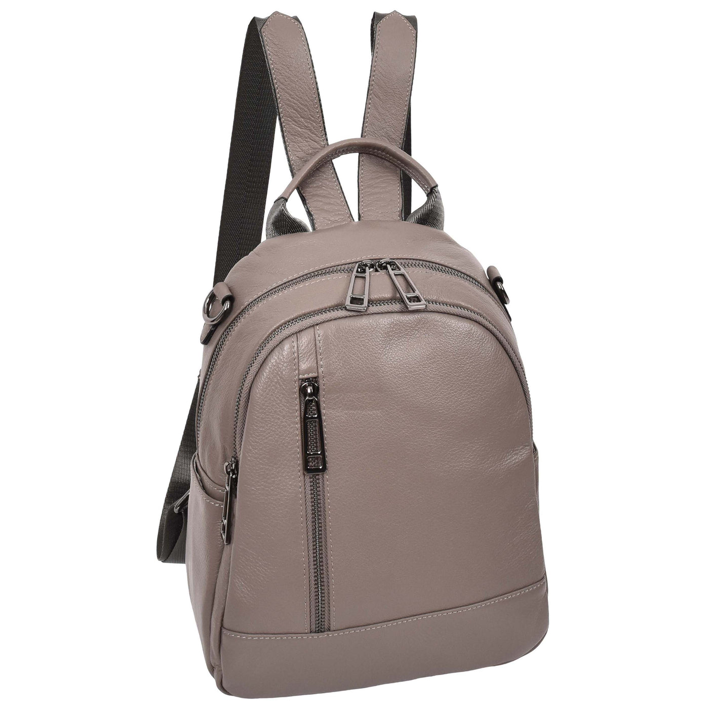 Women's Real Leather Casual Backpack Victoria Grey ( Min Order From 10/Pcs )