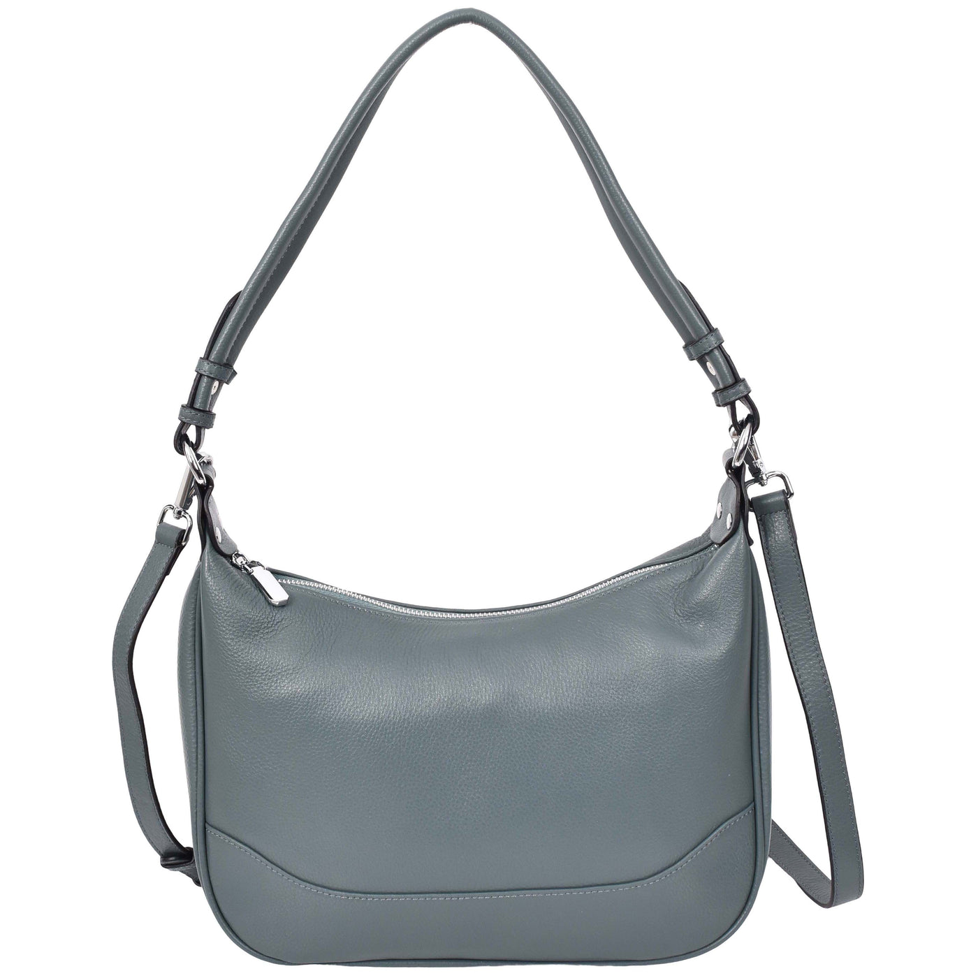 Women's Leather Hobo Style Shoulder Bag Daphne Teal  ( Min Order From 10/Pcs )